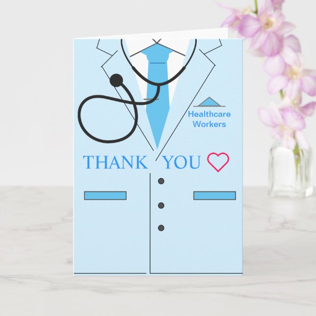 Gracias a los trabajadores sanitarios de tarjetas (Orquídea)