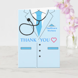 Gracias a los trabajadores sanitarios de tarjetas