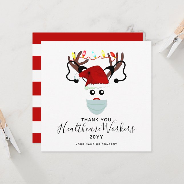 Gracias a los trabajadores sanitarios Navidades re (Anverso/Reverso In Situ)