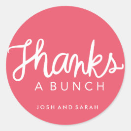 Gracias a un pegatina de favores