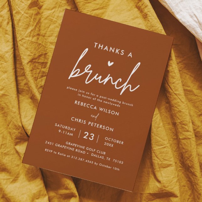 Gracias A Una Invitación De Brunch Post Boda Brunc (Subido por el creador)