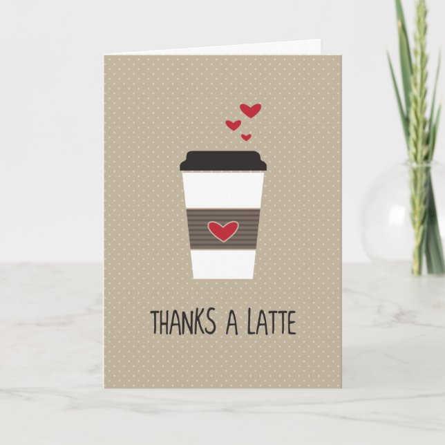 Gracias a una tarjeta de saludo de Latte (Anverso)