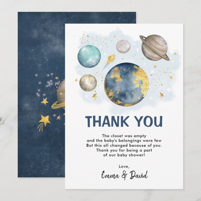 Gracias al Planeta del Espacio Ultraterrestre Gala (Anverso / Reverso)