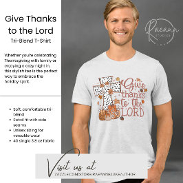 "Gracias al Señor": Camisa Tri-Blend masculina