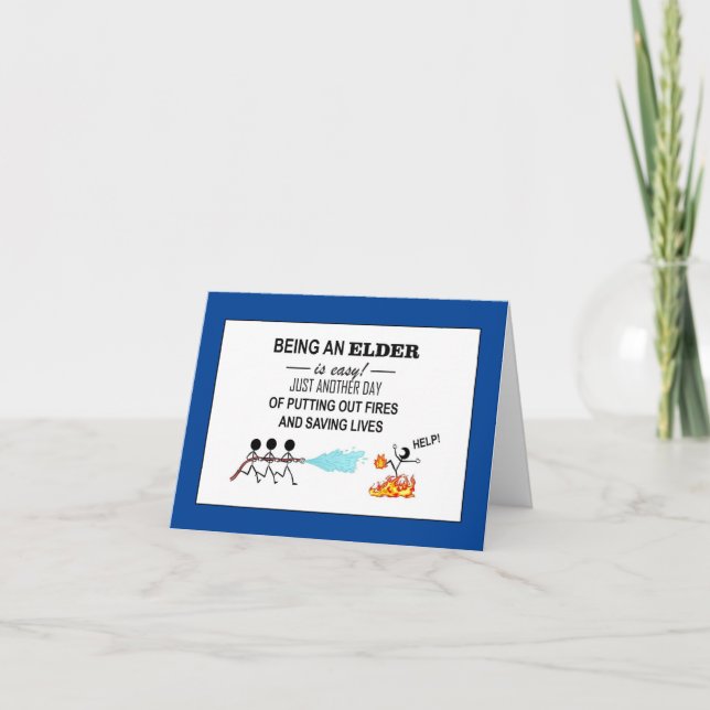 "¡Gracias Ancianos!" Tarjeta de agradecimiento ple (Anverso)