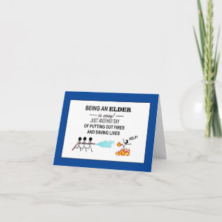 "¡Gracias Ancianos!" Tarjeta de agradecimiento ple