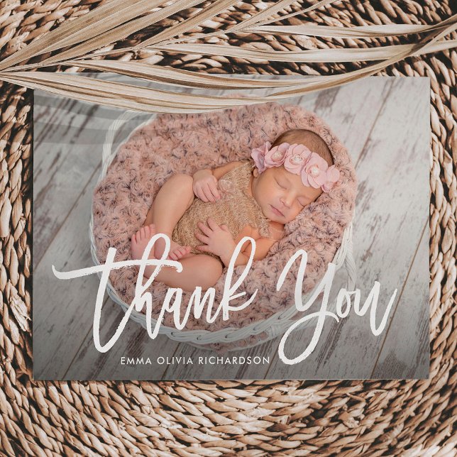 Gracias | Anuncio de nacimiento de la foto con gui (Subido por el creador)