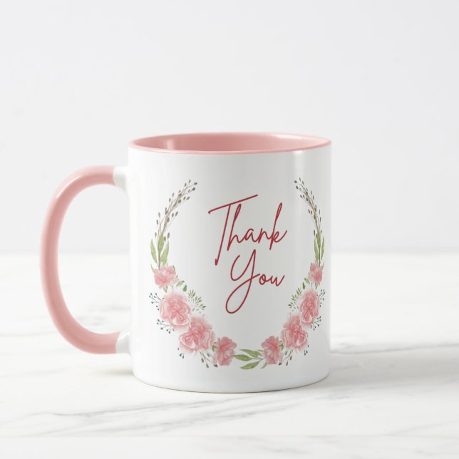 Gracias bajo las flores | tazas de café | (Izquierda)