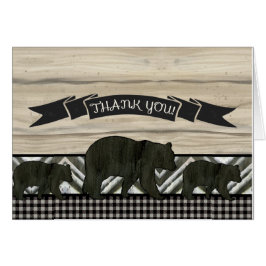 Gracias Bears Baby Boy Shower Lumberjack Plaid
