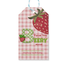 Gracias Berry Muchísima Etiqueta De Regalo De Fres