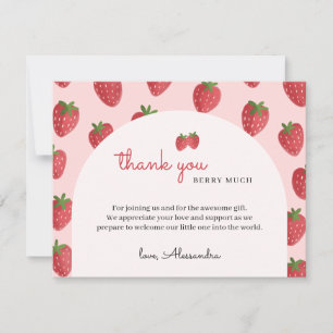 Gracias Berry Mucho Baby Shower Gracias Cartas