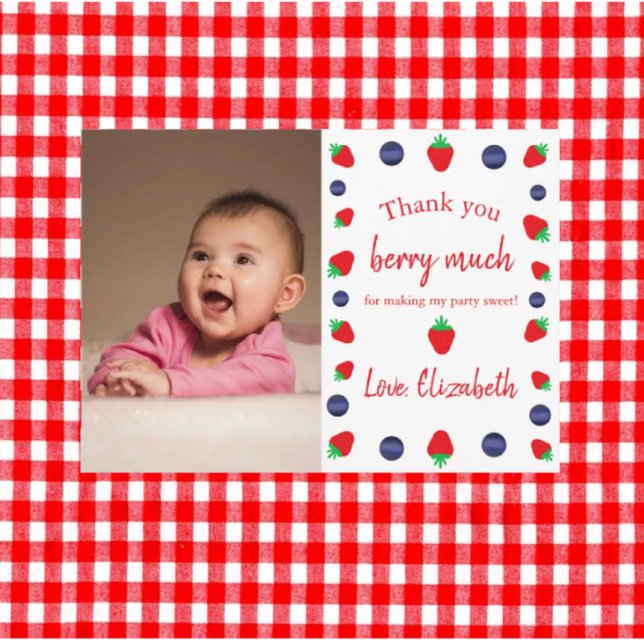 Gracias Berry Mucho Cumpleaños Tarjeta de agradeci (Subido por el creador)