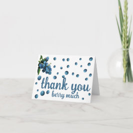Gracias, berry, tarjeta de agradecimiento