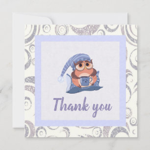 Gracias Blue Gray Baby Owl Cap Cute