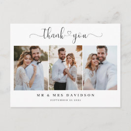 Gracias Boda de corazón - Tarjeta de agradecimient