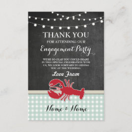 Gracias Boda de tarjetas Crawfish Boil Lobster Bea