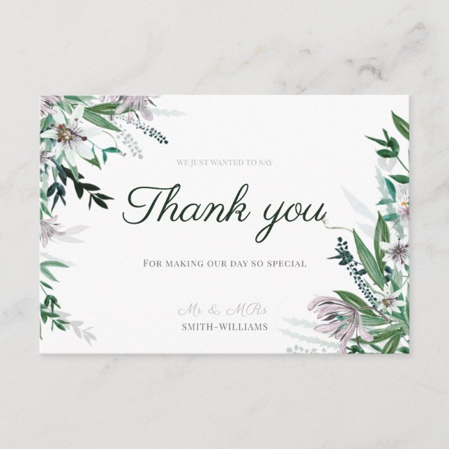 Gracias, boda de tarjetas favoritas (Anverso)