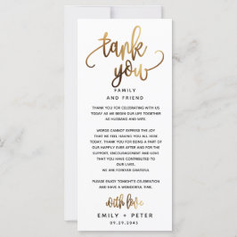 Gracias Boda de tipografía con guiones adorables d