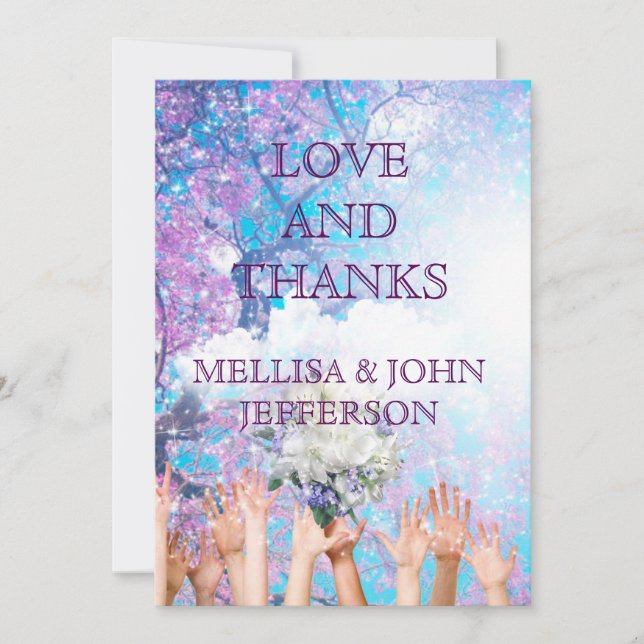 Gracias Boda Invitación a la boda personalizada (Anverso)