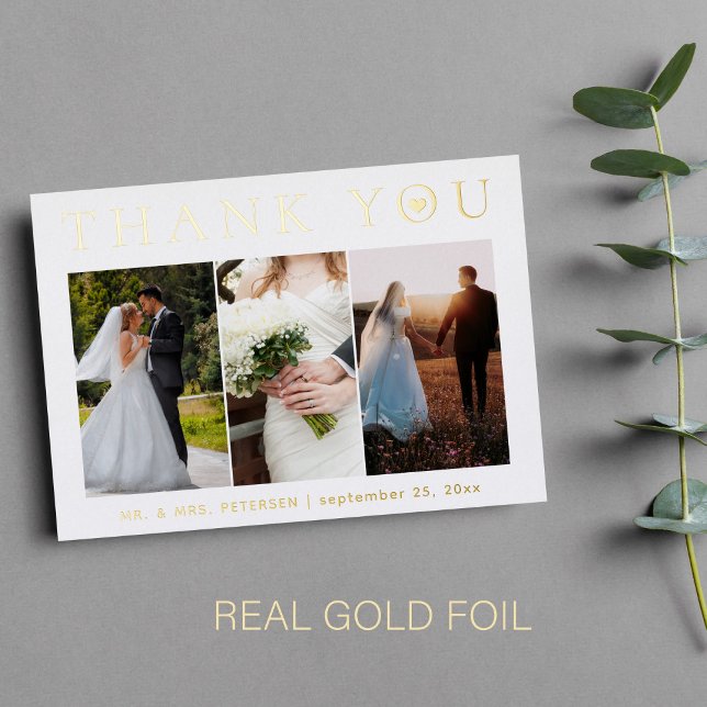 Gracias, boda, tarjeta de Relieve metalizado de or (You can choose the color of the FOIL: GOLD, SILVER or ROSE GOLD)