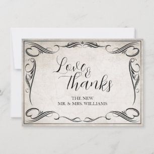 Gracias Boda vintage de Art Deco negro