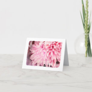 Gracias Bonito de tarjetas Flor rosa pálida