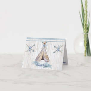 Gracias Boy Baby Blue Shower Boho Moda Teepee