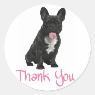 Gracias Bulldog francés Cachorro Perro Pegatina