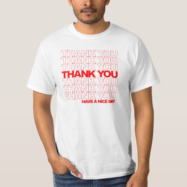 Gracias - camisa del bolso de compras (Anverso)