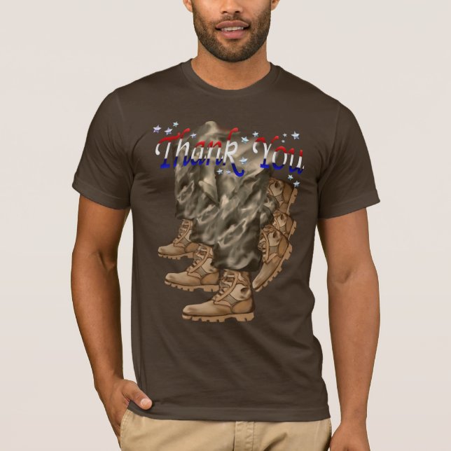 Gracias camisetas de los veteranos (Anverso)