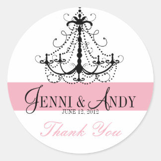 Gracias Candelabro Nombres Boda Favor Pegatinas