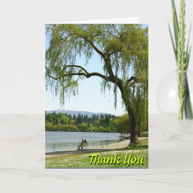 Gracias carda tarjetas de encargo del paisaje (Anverso)