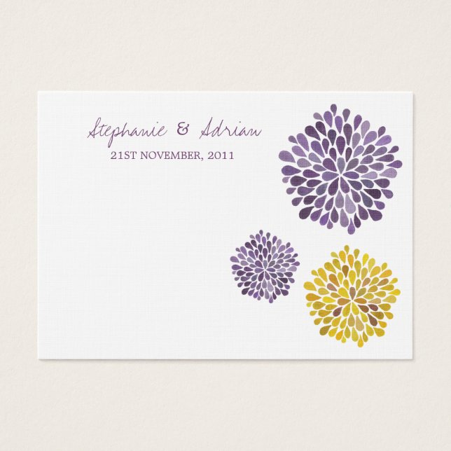 Gracias Cartas Acuarela Dahlia Flowers (Frente)