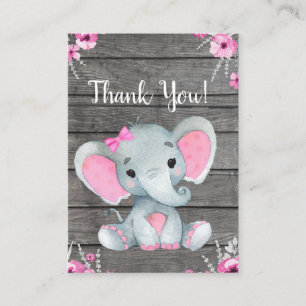 Gracias Chica de tarjetas Elephant Shower