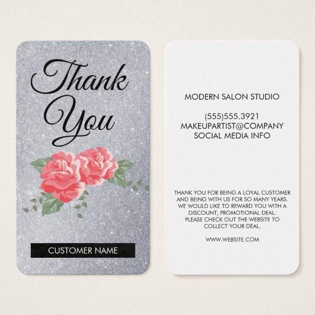 Gracias cliente leal (Anverso y reverso)