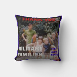 GRACIAS COJÍN DECORATIVO DE FAMILIAS MILITARES