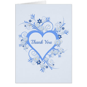 "Gracias" con marco elegante Art Deco Heart