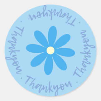Gracias Con Pegatina De Flores