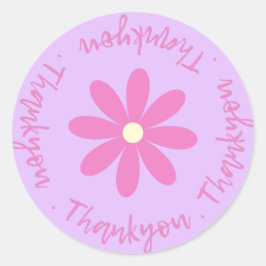 Gracias Con Pegatina De Flores