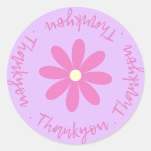 Gracias Con Pegatina De Flores