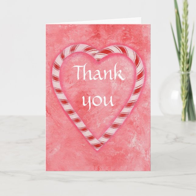 Gracias, Corazón de Caramelo, tarjetas de boda (Anverso)