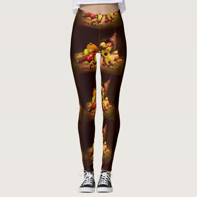 Gracias Cornucopia Print Leggings (Anverso)
