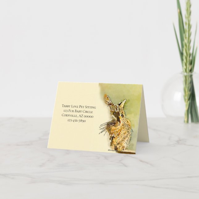 Gracias Cuidado De Mascotas Pestaña De Pequeñas Em (Anverso)