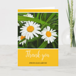 Gracias Daisies por la tarjeta Personalizado amari