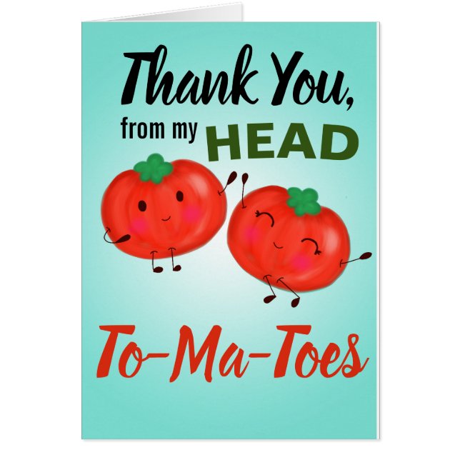 Gracias, desde mi cabeza a mis tomates (Frente)