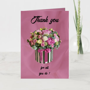 Gracias Diseñador Floral Profesional Administrativ