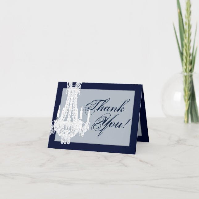 Gracias Doblado Tarjeta Lámpara De Cristal Glitz G (Anverso)