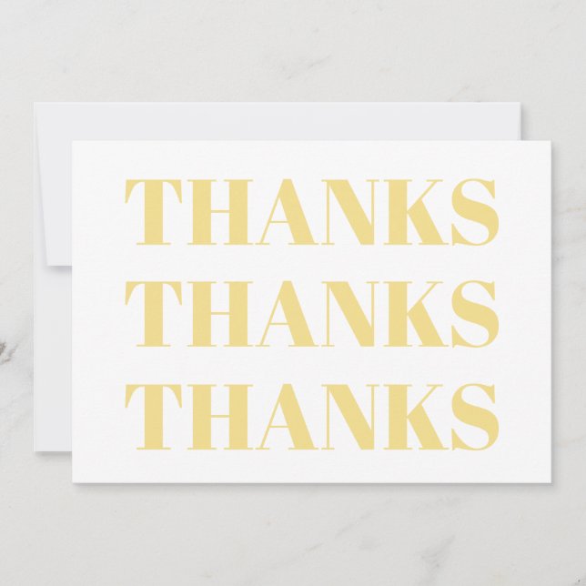 Gracias, dorado claro, elegante tarjeta moderna (Anverso)