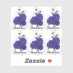 ¡Gracias! Emblemadores de bodas, pegatinas de flor