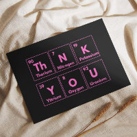 Gracias en elementos: Una tarjeta creativa y rosa